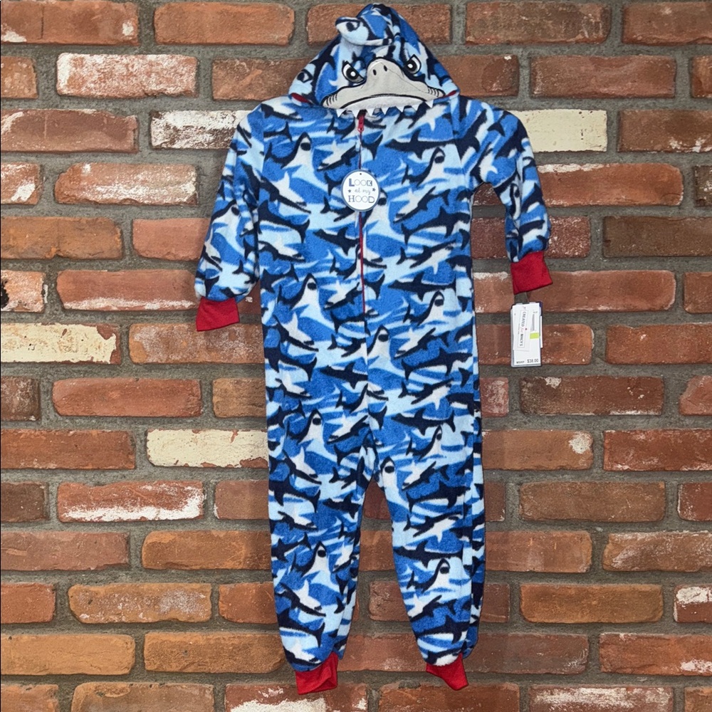 Shark Adventure Kids Pajama Set - Blue
